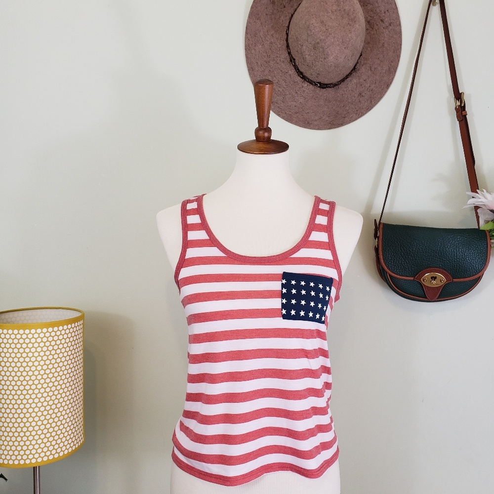 Fifth Sun American Flag Tank Top